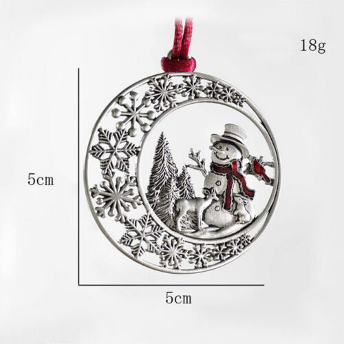 Christmas Ornament Santa Claus Xmas Tree Hanging Metal Pendants