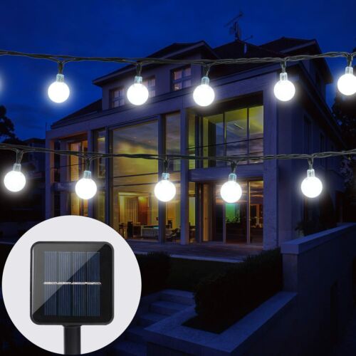 Solar Powered 30 LED String Light Garden Path Yard Decor Lamp Outdoor Waterproof